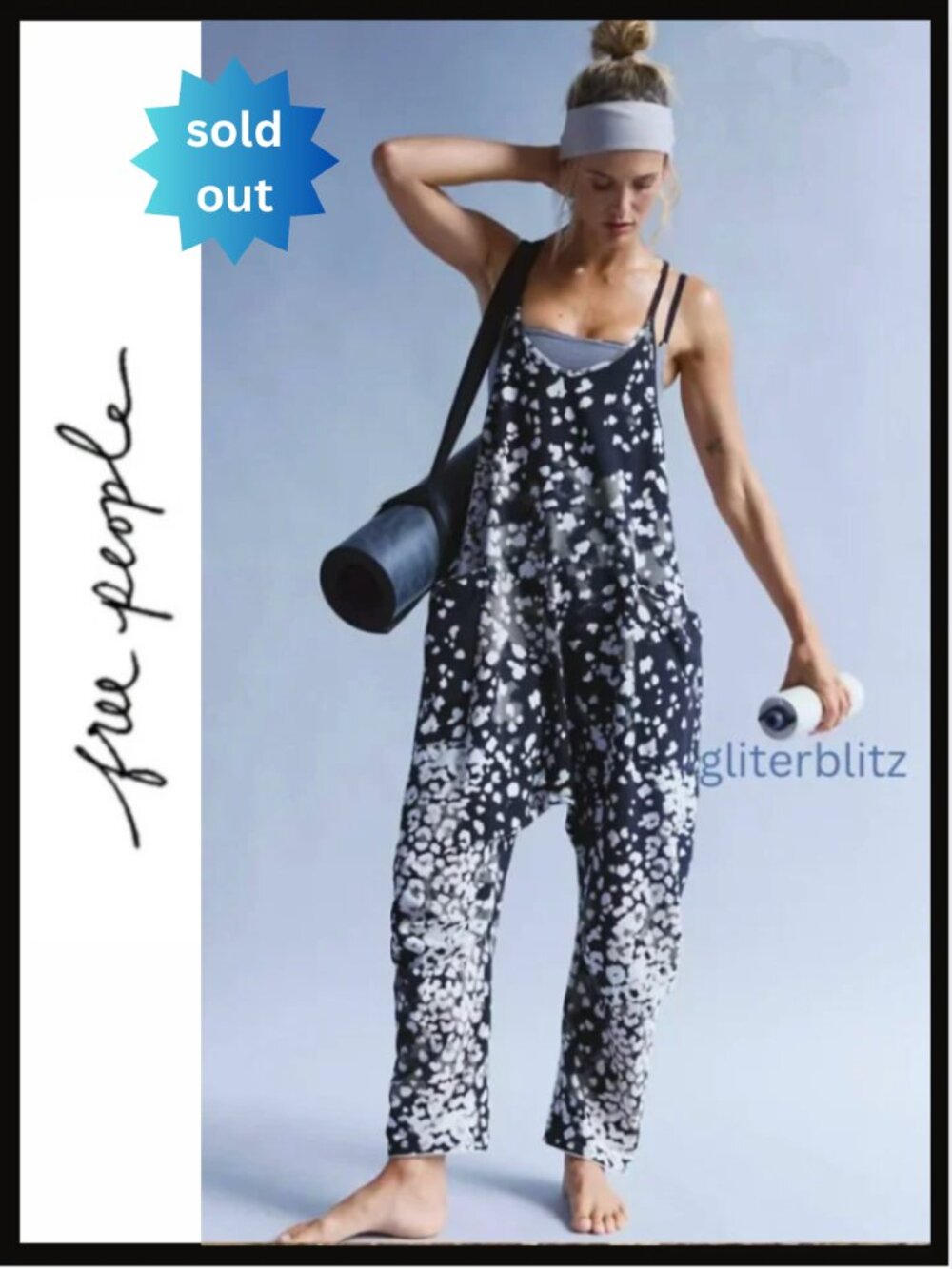 Free People Hot Shot Printed Onesie Wildside Black Combo - XS
